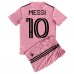 Billige Inter Miami Lionel Messi #10 Børnetøj Hjemmebanetrøje til baby 2023-24 Kortærmet (+ korte bukser)